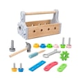thumbnail image 4 of HILABEE Tool Box Toys Pretend Play Toy Kids Tool Kits for Kid for Counting Construction, 4 of 9