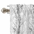 thumbnail image 4 of Rustic Retro Curtain Valances Set Wildflower Colorful Floral Blossom Plant Kitchen Curtains 36&nbsp;inch Length Rod Pocket Valance and Tiers 3 Piece Set Small Bedroom Bathroom Laundry Decor, 4 of 9