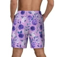 thumbnail image 4 of Haiem Violet Mens Swim Trunks with Compression Liner 2 in 1 Swimming Shorts Stretch Swimwear Quick Dry,Board Shorts-XX-Large, 4 of 9