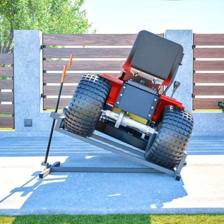 Jaxilyn Lawn Mower Lift Jack 882 lbs Riding Mower Lift with Manual Handle and Power Tool Extension Handle, Lawn Tractor Lift for Garden Tractors and Zero Turn Lawn Mowers