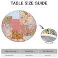 thumbnail image 6 of Pioneer Flower Floral Print Pattern Round Fitted Tablecloth with Elastic Edge,Dining Table Cover Waterproof,Outdoor Round Tablecloth for Camping,Dining,Indoor and Outdoor, 6 of 7