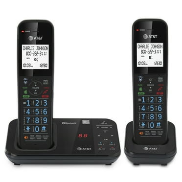 AT&T GL2113-21 Cordless Phone featuring Connect to Cell with 2 handsets, Answering System and Antibacterial Plastic