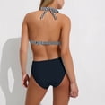 thumbnail image 4 of Traje de baño para mujer Trajes de baño estampados sin mangas de gran tamaño para mujer Traje de baño dividido Traje de baño sin mangas Trajes de baño para mujer, 4 of 7