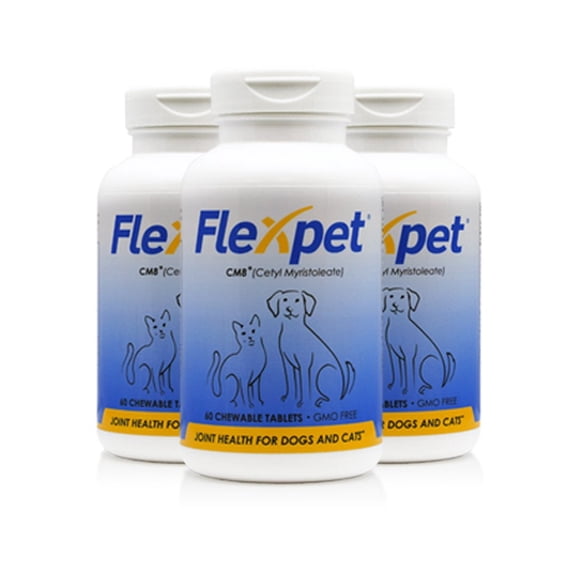 Flexpet with CM8 - Regular Strength 180 Count- Dog and Cat Joint Health Supplement