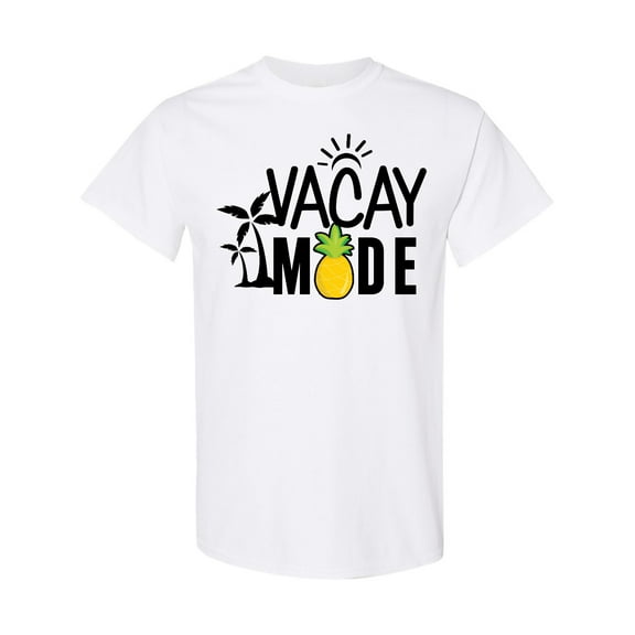 Inktastic Vacay Mode with Palm Trees Sun and Pineapple T-Shirt