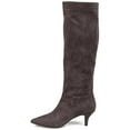 thumbnail image 2 of Journee Womens Vellia Extra Wide Calf Kitten Heel Knee High Boots, 2 of 9