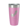 thumbnail image 1 of Bass Lake Map Tumbler Travel Mug Insulated Laser Engraved Coffee Cup Indiana 20 oz Light Purple, 1 of 1