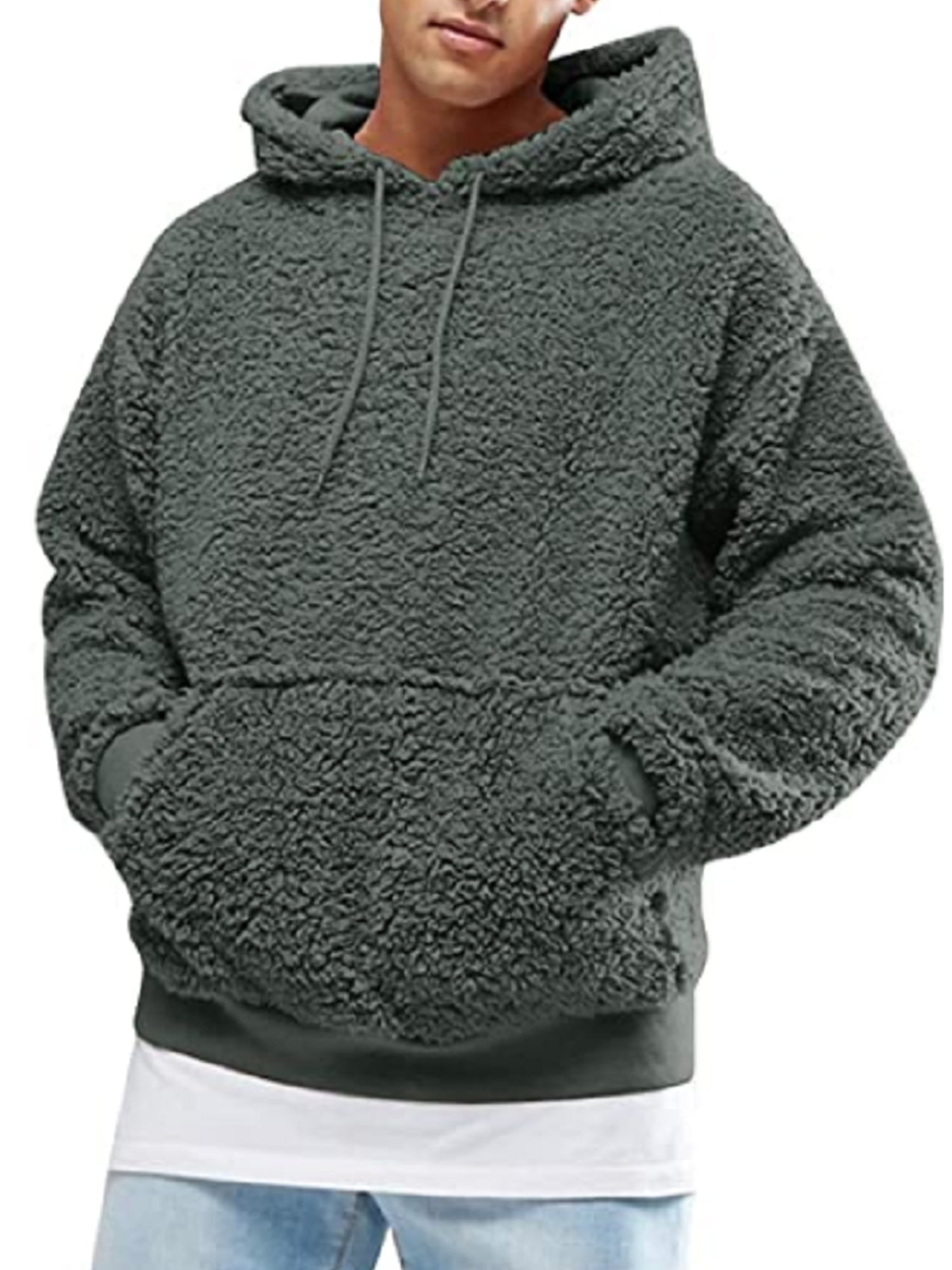 fluffy hoodie mens