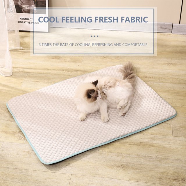Alfombrilla de refrigeración para perros y mascotas, alfombrilla antideslizante para camas de verano, alfombrilla para camas para perros, alfombrilla para mascotas (gris)