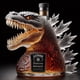 thumbnail image 1 of Artistic Whiskey Decanters Set – Handcrafted Animal-Shaped Glass Bottles, Striking Novelty Bar Display & Sophisticated Decorative Liquor Container-Godzille10oz, 1 of 4