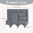 thumbnail image 3 of ERTZAE Faux Stone Edging For Landscaping,20Pc White 10.16X8.66In Stone Brick Garden Edging Border,Decorative Imitation Stone Garden Fence,Plastic Rocks For Landscaping,Artificial Stone Edging, 3 of 5
