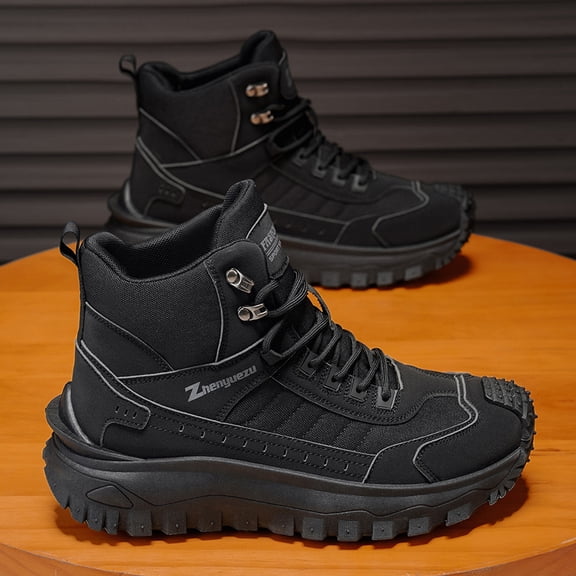 Men's Casual Outdoor Boots Non Slip Walking Shoes for Daily Commute and Outdoor Activities