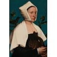 thumbnail image 2 of Holbein, Hans 13x18 Black Ornate Wood Framed with Double Matting Museum Art Print Titled - Portrait of a Lady with a Squirrel and a Starling, 2 of 4