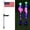 A, variant on Solar American Flag Pathway Stake Lights - Patriotic Red White Blue Waterproof LED Outdoor Yard Garden Decorations for 4th of July,Memorial Day,Garden Flag Landscaping Spotlights,Flagpole Lights