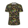 thumbnail image 5 of Wukai Mardi Gras3 Print Men's Short-Sleeved Mesh T-Shirt,Quick-Dry Short Sleeve Workout T-Shirt-, 5 of 8