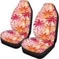 thumbnail image 5 of Uourmeti Car Seat Covers Set Breath Full Set Polyester, Compatible with Automotive Seats Rear Bench, for Truck most Cars, Tropical Palm Tree & Floral Print, 5 of 10