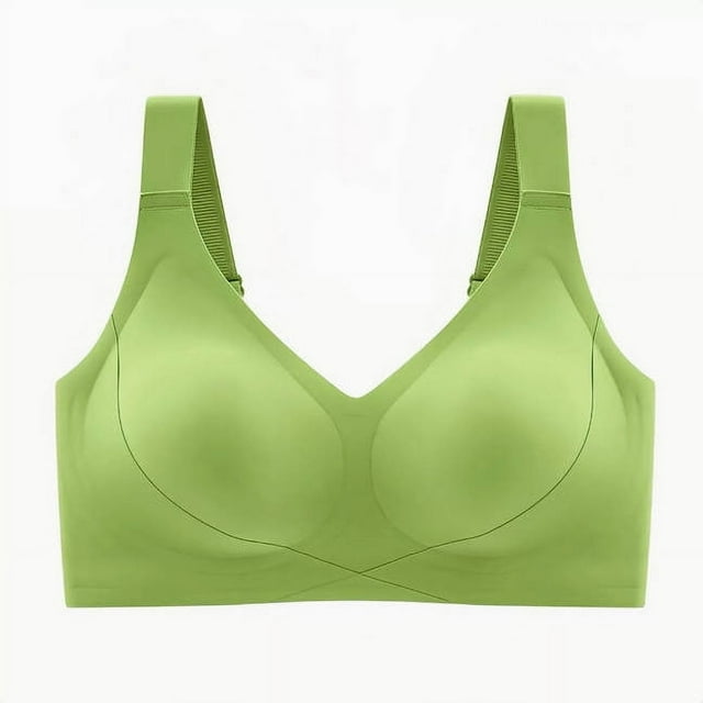 Timegard Wireless Bras for Women Wide Adjustable Strap Seamless Smoothing Breathable Daily Sleep Bras