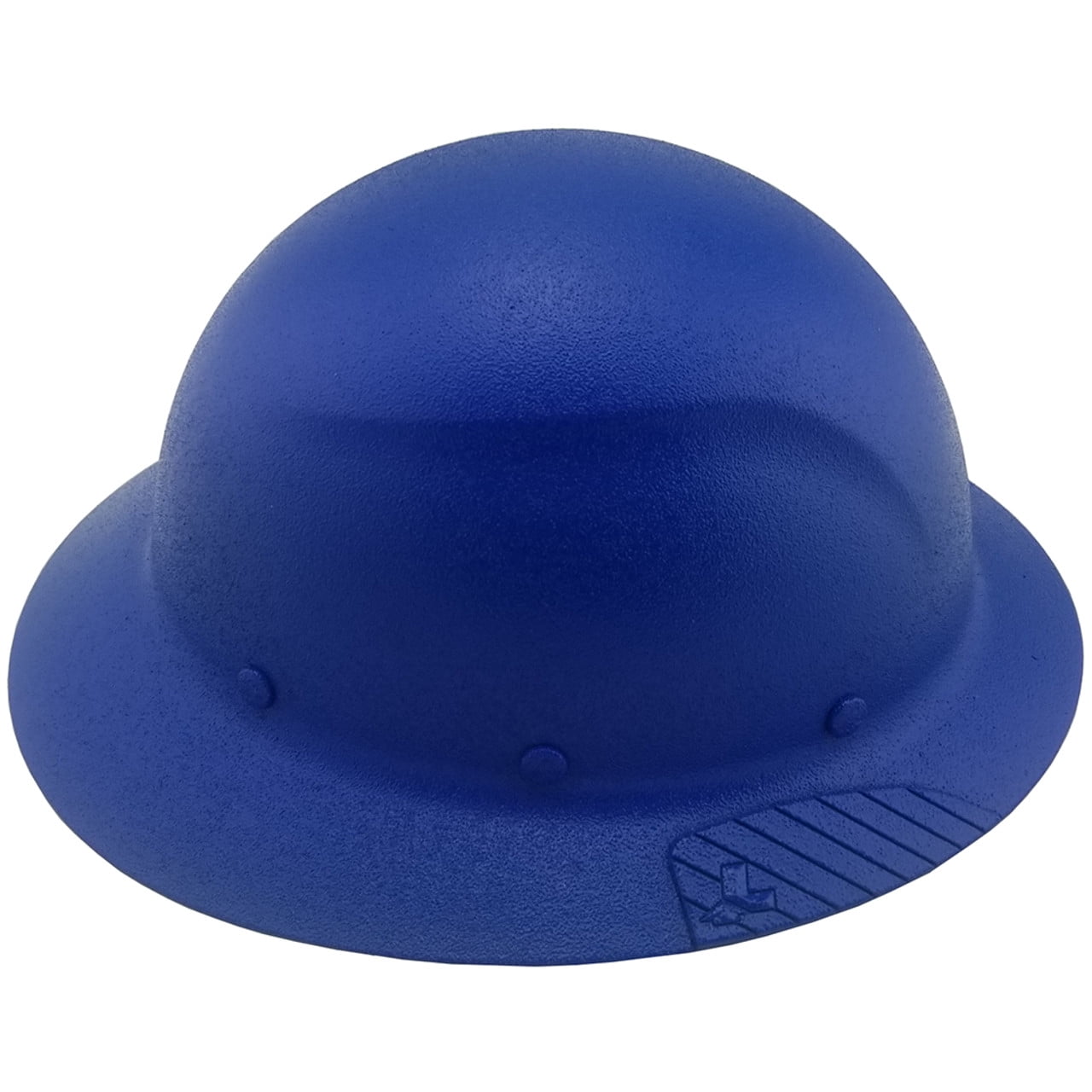 DAX Fiberglass Composite Hard Hat - Full Brim Textured Blue with Tote