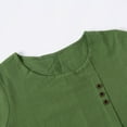 thumbnail image 4 of 2DXuixsh Shirts Fashion Womens Casual Loose Button Linen Plus Size Daily Boho Tanic T Shirt Blouse Tops Womens Shirts Dressy Casual Ag Xxl, 4 of 4