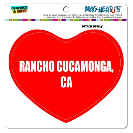 I Love Heart - City State - Rancho Cucamonga CA - MAG-NEATO'S(TM) Vinyl