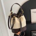 thumbnail image 4 of Bolsos de moda de verano para mujer, nuevo estilo 2025, bolso de hombro con cordón, bolso bandolera estilo cubo estilo retro coreano, 4 of 5