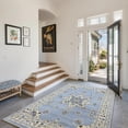 thumbnail image 5 of Toyoso 3x5 Oriental Medallion Area Rug, Distressed Floral Traditional Carpet, Soft Low Pile Non-Shedding Rug for Living Room, Bedroom, Dining Room, Faded Boho Home Decor, Light Blue, 5 of 10