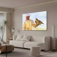 thumbnail image 3 of Arab Man with Falcon in Desert Canvas Poster Bedroom Decor Sports Landscape Office Room Decor Gift,Frame-style,08x12inch(20x30cm), 3 of 8