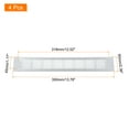 thumbnail image 2 of Uxcell Air Vents Cover, 4Pcs 350 x 60mm - Aluminum Alloy Mesh Air Return Vent Cover, Louvered Ventilation Grille(Silver), 2 of 5
