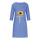 thumbnail image 4 of Vestido Sexy para las Mujeres con Cuello en V Impreso Suelto de Algodón Vestido Midi, Vestido Casual de las Mujeres, 4 of 4