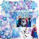 thumbnail image 1 of Globos de cumpleaños Frozen para decoración de fiesta para niñas, 1 of 9