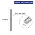 thumbnail image 2 of Uxcell M12 x 140mm 1.75mm Pitch 304 Stainless Steel Fully Threaded Rod Bar Stud, 2 of 6