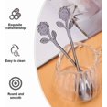 thumbnail image 4 of Sunflower Smiley Faces Cutlery Sets Stainless Steel Tablewares Sets for Dessert and Coffee, 4 of 4