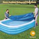 thumbnail image 4 of Rectangular pool cover,305 * 183cm Solar Pool Cover for Easy Set Up Anti-Dust Rainproof Durable Pool Above Cloth,for All Kinds Of Swimming Pools - 305, 4 of 5