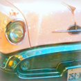 thumbnail image 2 of Dvorak, Vicki 12x12 Black Ornate Wood Framed with Double Matting Museum Art Print Titled - Pink Car, 2 of 4