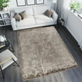 thumbnail image 4 of MDA Home Petra Brown/Tan Contemporary Polypropylene Area Rug - 7' x 9', 4 of 4
