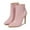 Pink, variant on OKBOP Women's High-Heels Ankle Boots-Womens Shoes Women'S Knee-High Boots Christmas Vintage Warm Snow Zipper Winter Womens Boots Clearance