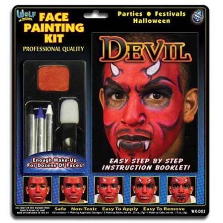Wolfe Devil Face Painting Kit