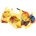 thumbnail image 3 of KAKOWELY Diadema de mariposa con flores, tocado para disfraz de fiesta de té, 3 of 4