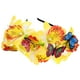 thumbnail image 3 of KAKOWELY Diadema de mariposa con flores, tocado para disfraz de fiesta de té, 3 of 4