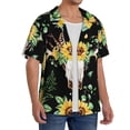 thumbnail image 2 of Kdxio Men'S Hawaiian Shirt For Men Short Sleeve Shirt Sunflower Skull Summer Casual Holiday Beach Button Down T-Shirts, 2 of 5