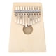 thumbnail image 2 of Piano de pulgar tradicional de 10 teclas para acompañamiento de instrumentos musicales para niños (color madera), 2 of 9