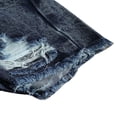 thumbnail image 4 of Girls Letter Printed Tassel Short-Sleeve T-shirt and Ripped Denim Shorts Set, 4 of 6