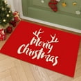 thumbnail image 4 of Christmas Door Mat - Red Welcome Mat for Front Door with Non-Slip Backing - Durable Doormat - Outside Entrance Decoration (D), 4 of 6