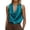 Blue, variant on Women's Halter Tops Open Back Deep V Cowl Neck Draped Front Sleeveless Summer Going Out Top Coffee XL