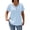 Blue 1, variant on Tops for Women Crew Neck Short Sleeve Button Blouses Collared Textured Shirts Casual Trendy Clothing