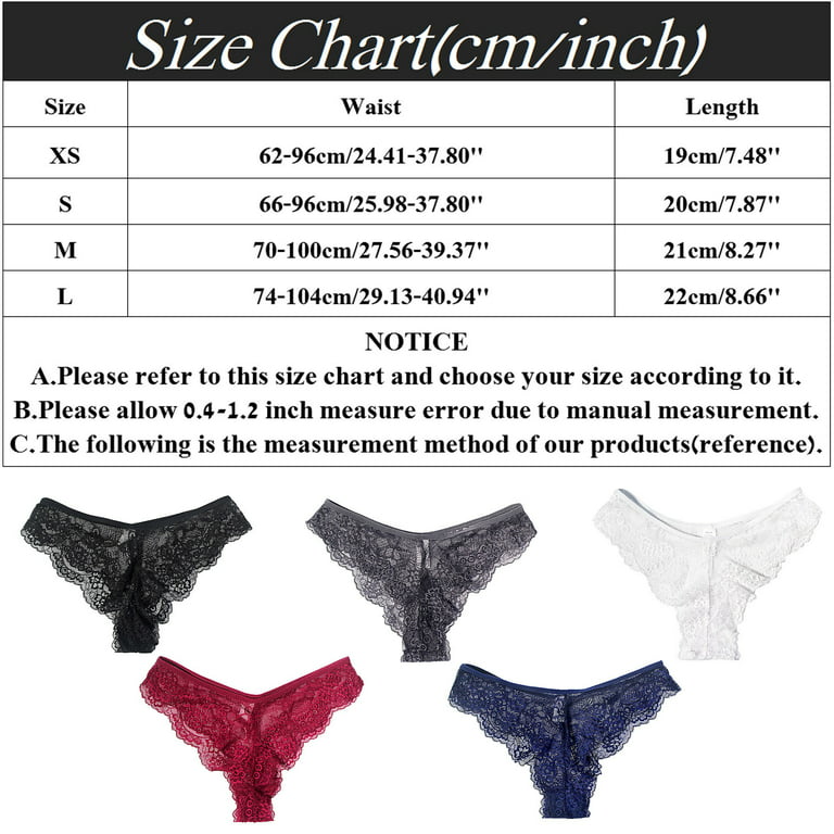 JDEFEG Breathable Cotton Underwear Women Lace Underwear for Womens Cotton  Bikini Panties Soft Hipster Panty Ladies Stretch Briefs Pads with Polyester