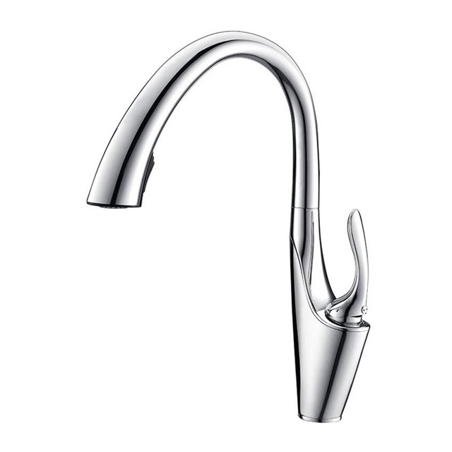 Pull Out Kitchen Sink Faucet Deck Mounted Stream Sprayer Nozzle Kitchen Hot Cold Mixer Taps ,Effortless Installation