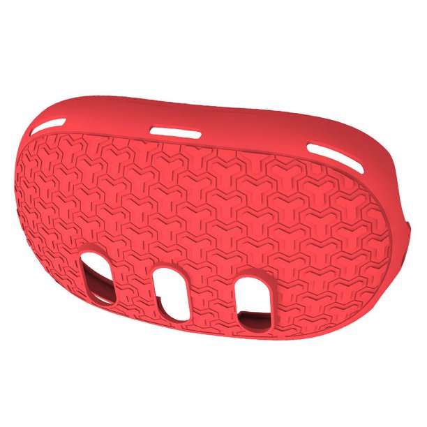 Likrtyny Cubierta Protectora Frontal VR Shell Antigolpes Impermeable para Meta Quest 3 (rojo)