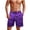 Bat Purple, variant on Polynesian Tribal Mens Swim Trunks Elastic Waist Board Shorts Tropical Vacation Bathing Suit for Beach Surf Pool Use Man 2XL