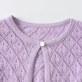thumbnail image 7 of Dagugfen Baby Clothes Cardigan Knit Ruffle Hollow out Bead Long Sleeved Sweater Jackets for Girls 1-9 Years, 7 of 7